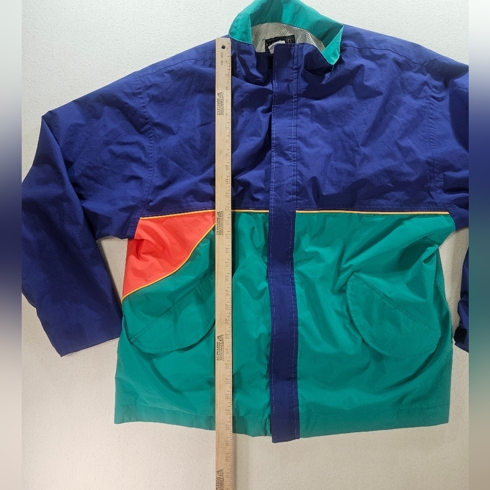 LinkSport Gore-Tex Jacket XL Made USA 90s Colorblock - Picture 4 of 9